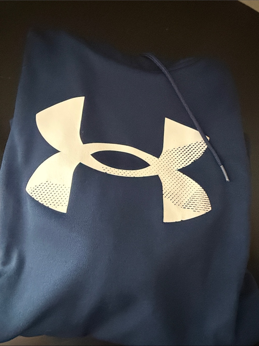 Under Armour Navy Blue Mens Logo Hoodie
